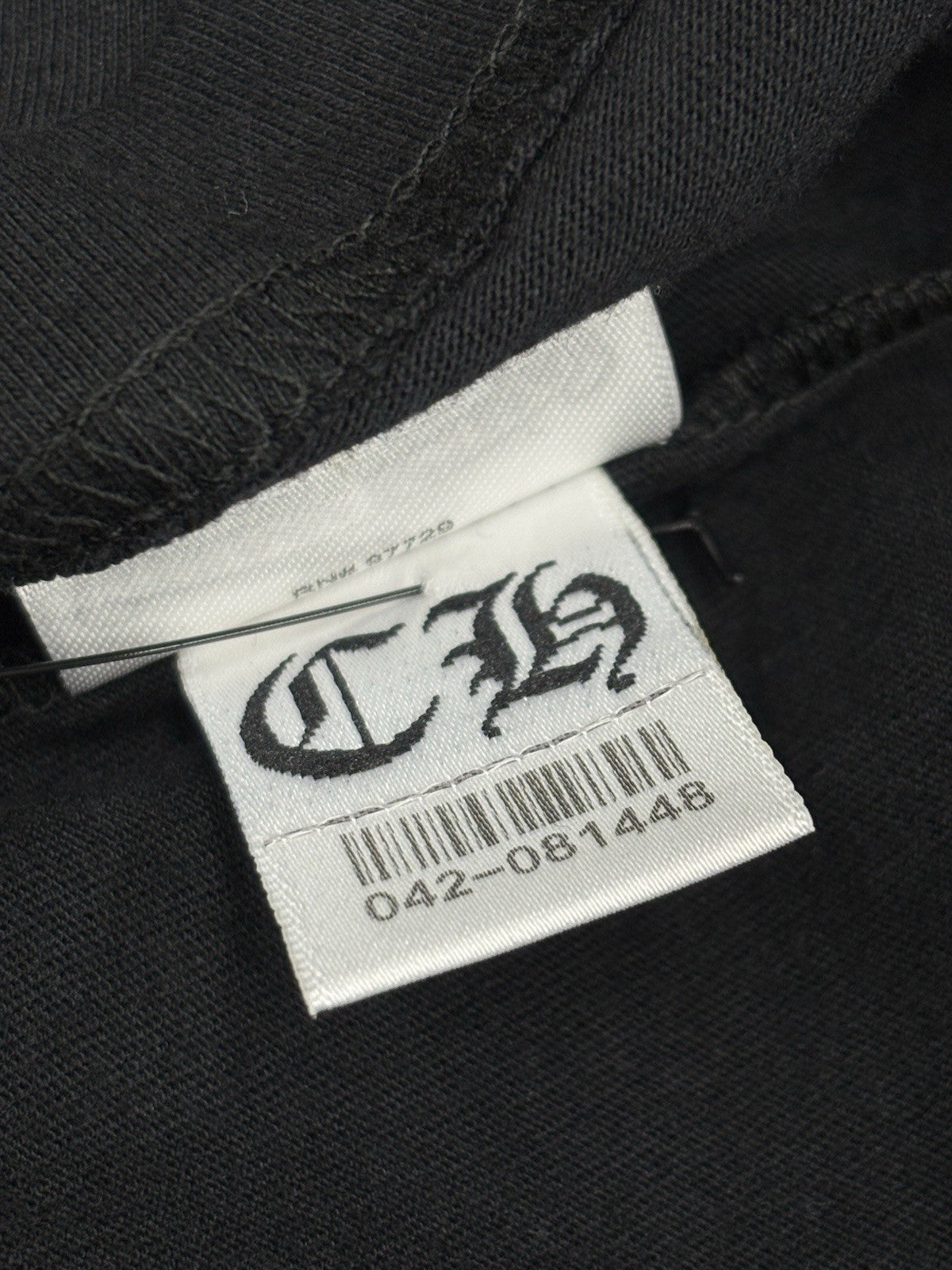 Size Large - Chrome Hearts Blue Neck Logo T-Shirt ' Black ' | BRAND NEW!