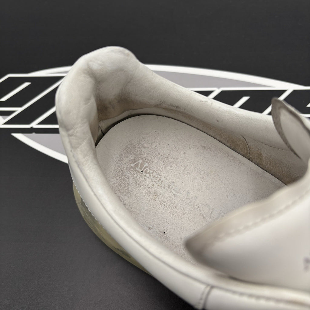 Size 45 EU (12 US) - Alexander McQueen ‘ White Clear Sole ‘