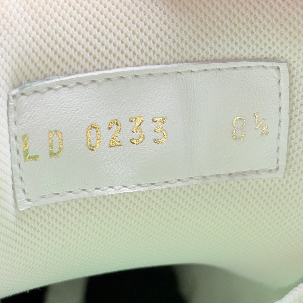 Size 8.5 LV (9.5-10 US) Louis Vuitton Trainer ' Green White Monogram ' | GREAT!