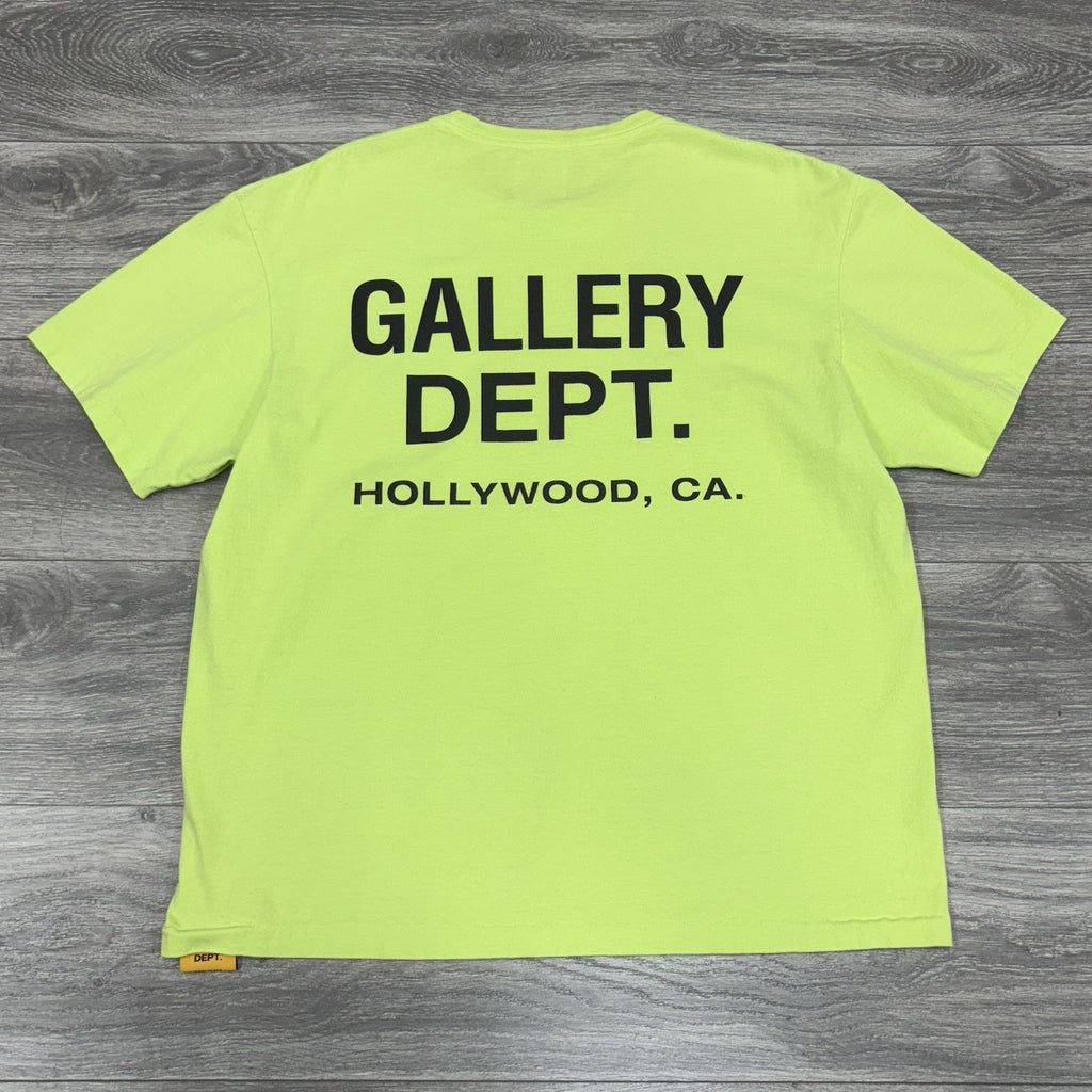 Size Large - Gallery Dept Souvenir Tee ' Lime Green ' | ONLY WORN 1x