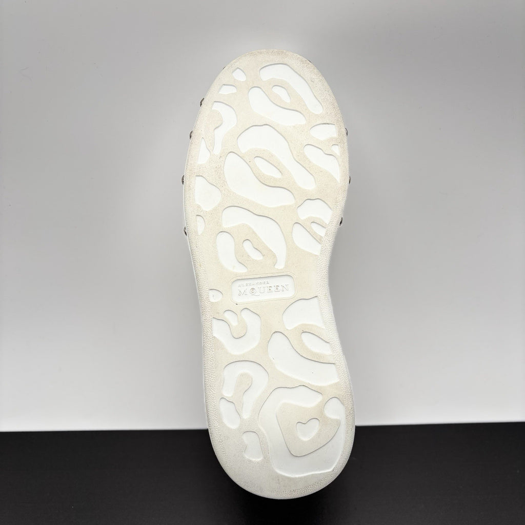 Size 44 (11 US) - Alexander McQueen Front Studded  ' White, Black ' | GREAT!