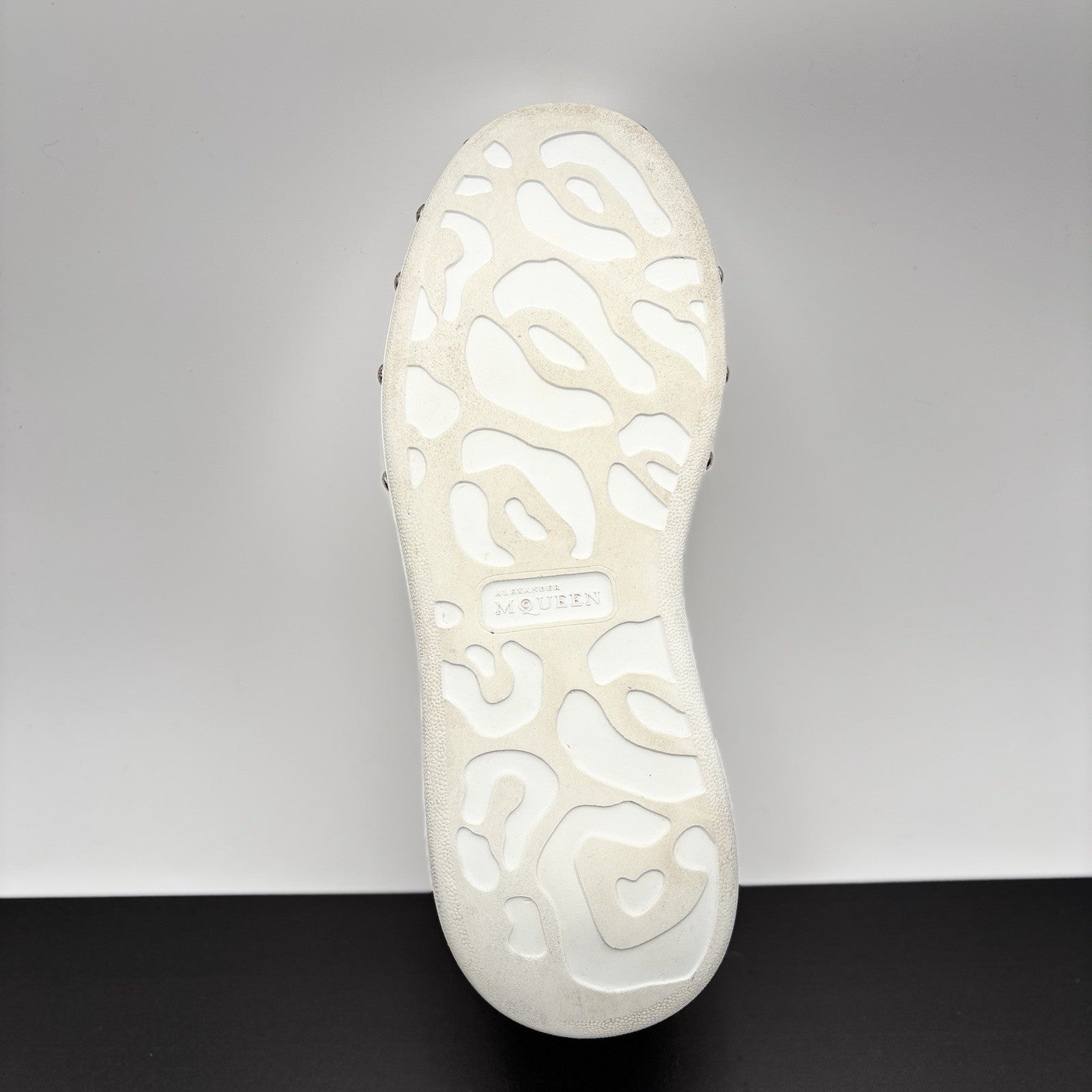 Size 44 (11 US) - Alexander McQueen Front Studded  ' White, Black ' | GREAT!