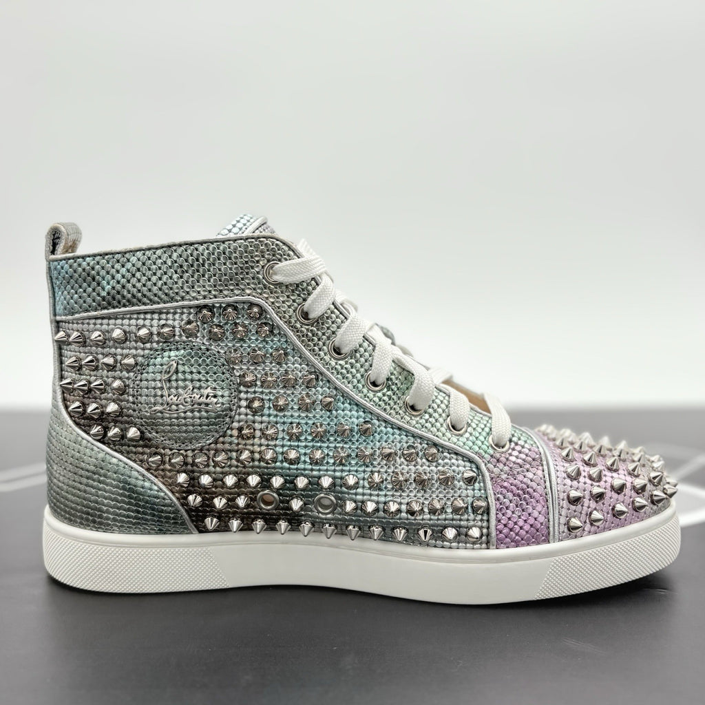 Size 41 (8 US) -Christian Louboutin Spikes ' Multi Silver ' | GREAT CONDITION!