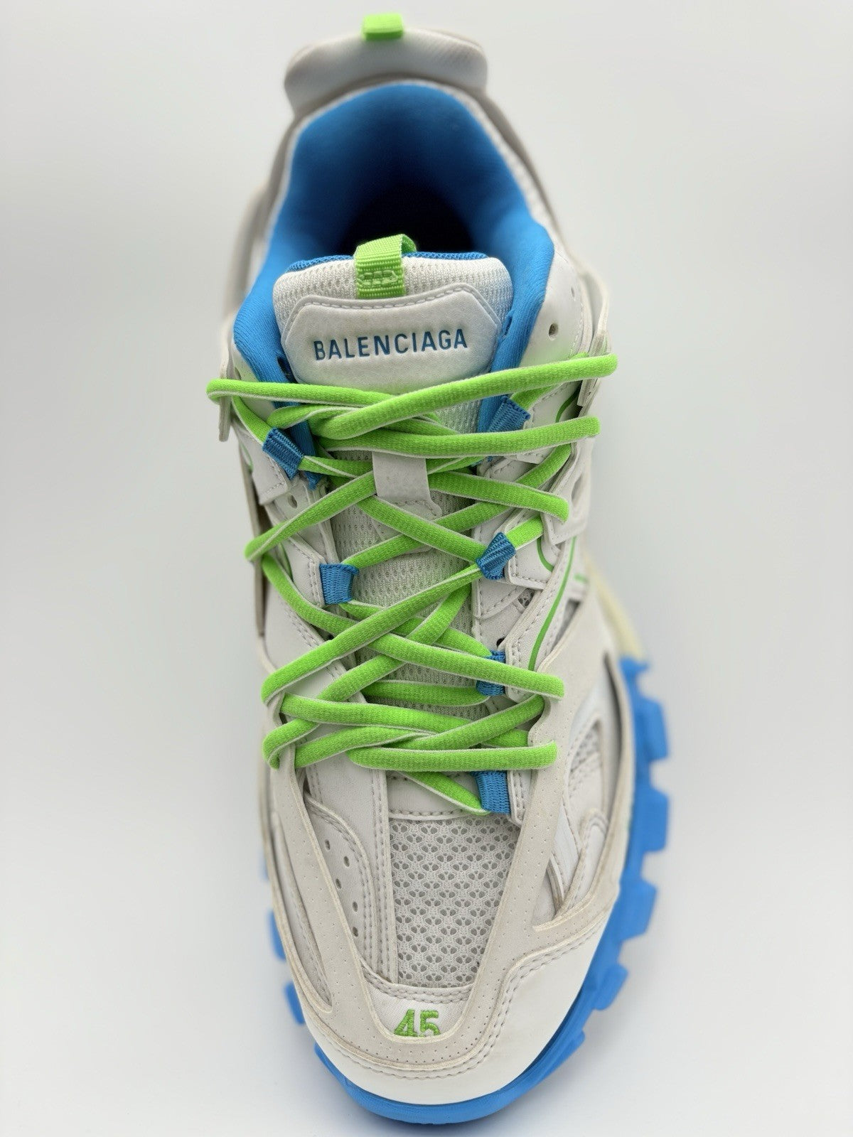 Size 45 (12 US) Balenciaga Track ' White Blue Green ' | GREAT CONDITION | CLEAN
