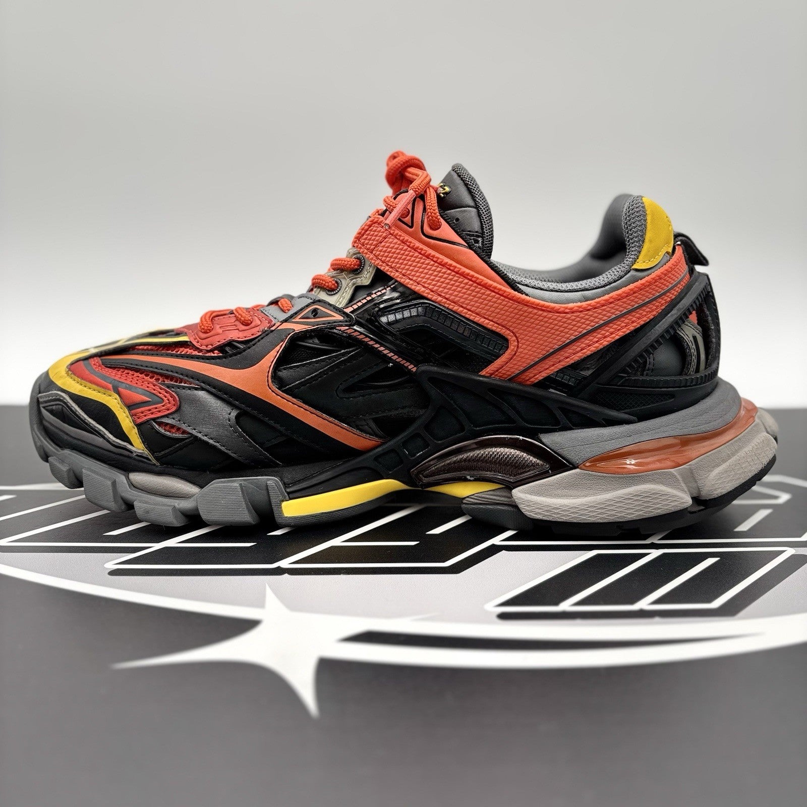 Size 43 (10 US) - Balenciaga Track.2 ' Orange, Yellow, Black ' | GOOD CONDITION!