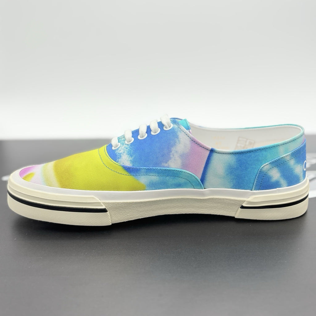 Size 45 (12 US) - Celine Canvas Print Low Sneaker ' Tie Dye ' | NEW!