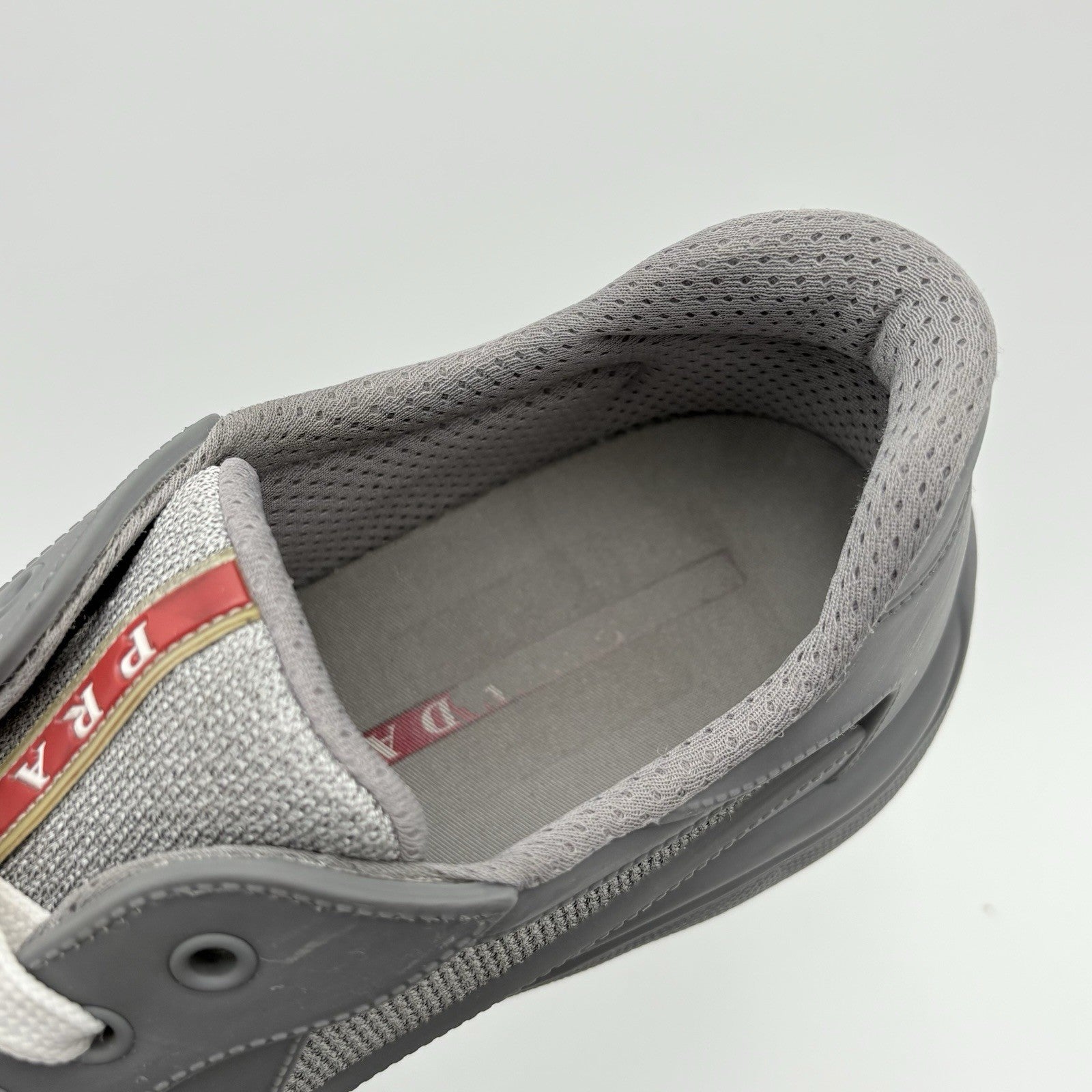Size 43 (10 US) Prada America's Cup Soft Rubber ' Grey ' | GREAT CONDITION!