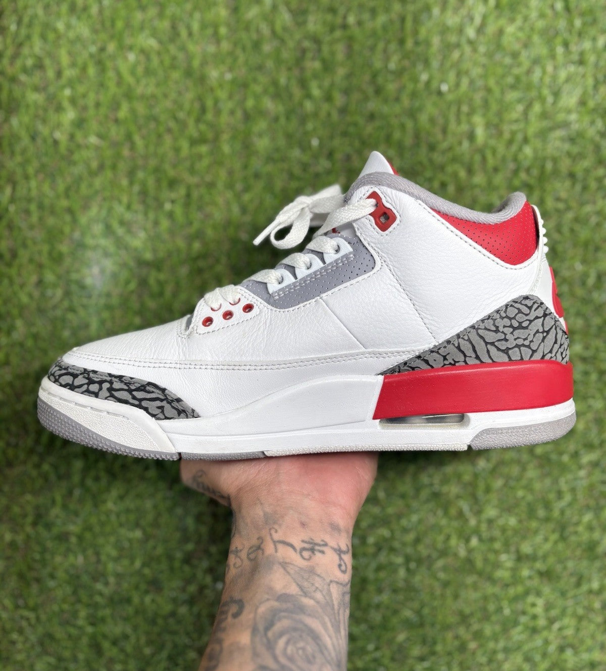 Size 8 - Air Jordan 3 Retro Mid ' Fire Red ' | SUPER CLEAN!
