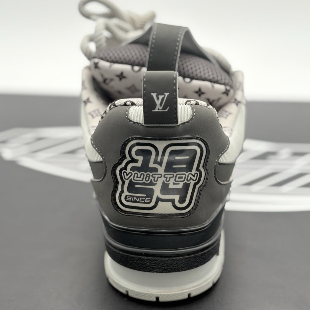 Size 8 LV (9-9.5 US) Louis Vuitton Skate ' Black Grey White ' | SUPER CLEAN!