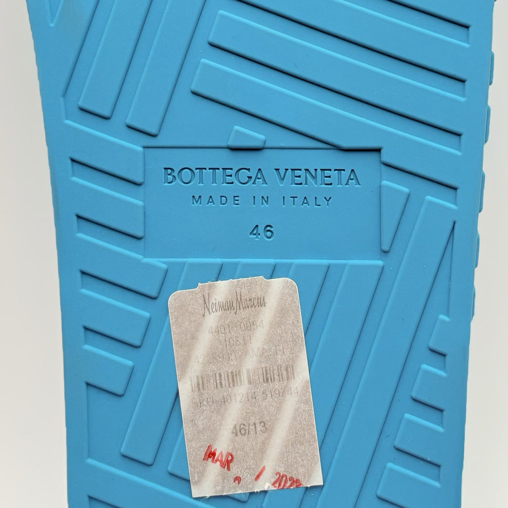 Size 46 (13 US) - Bottega Veneta Rubber Slides ' Blue ' | NEW!
