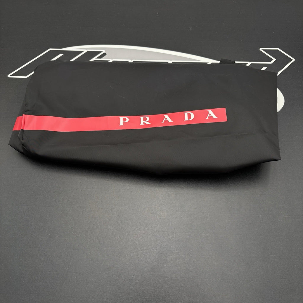 Size 8 UK (9 US) - Prada Americas Cup ' Black Leather ' | GOOD CONDITION!