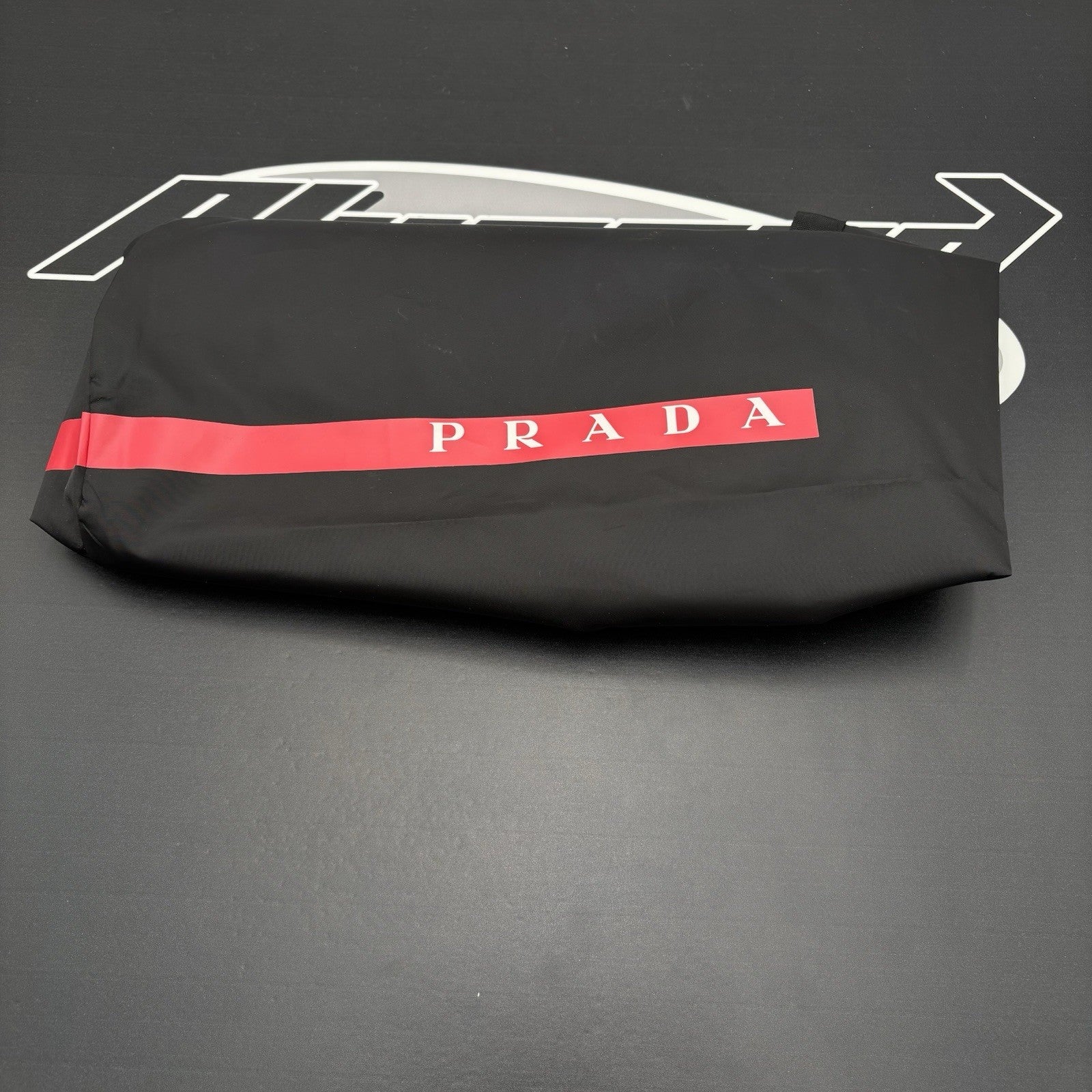 Size 8 UK (9 US) - Prada Americas Cup ' Black Leather ' | GOOD CONDITION!