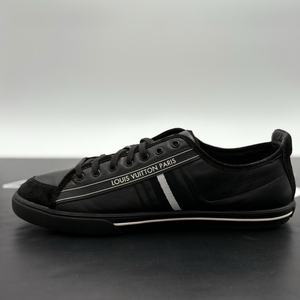 Size 11 LV (12-12.5 US) Louis Vuitton Suede & Leather Cosmos ' Black ' | CLEAN!