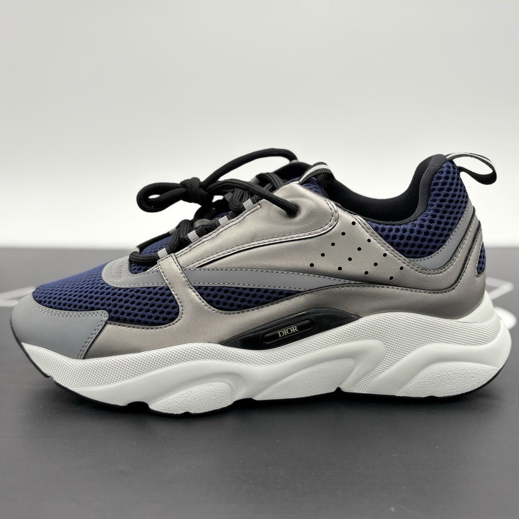 Size 43 (10 US) - Dior B22 Reflective Sneaker ' Silver Blue ' | NEW!