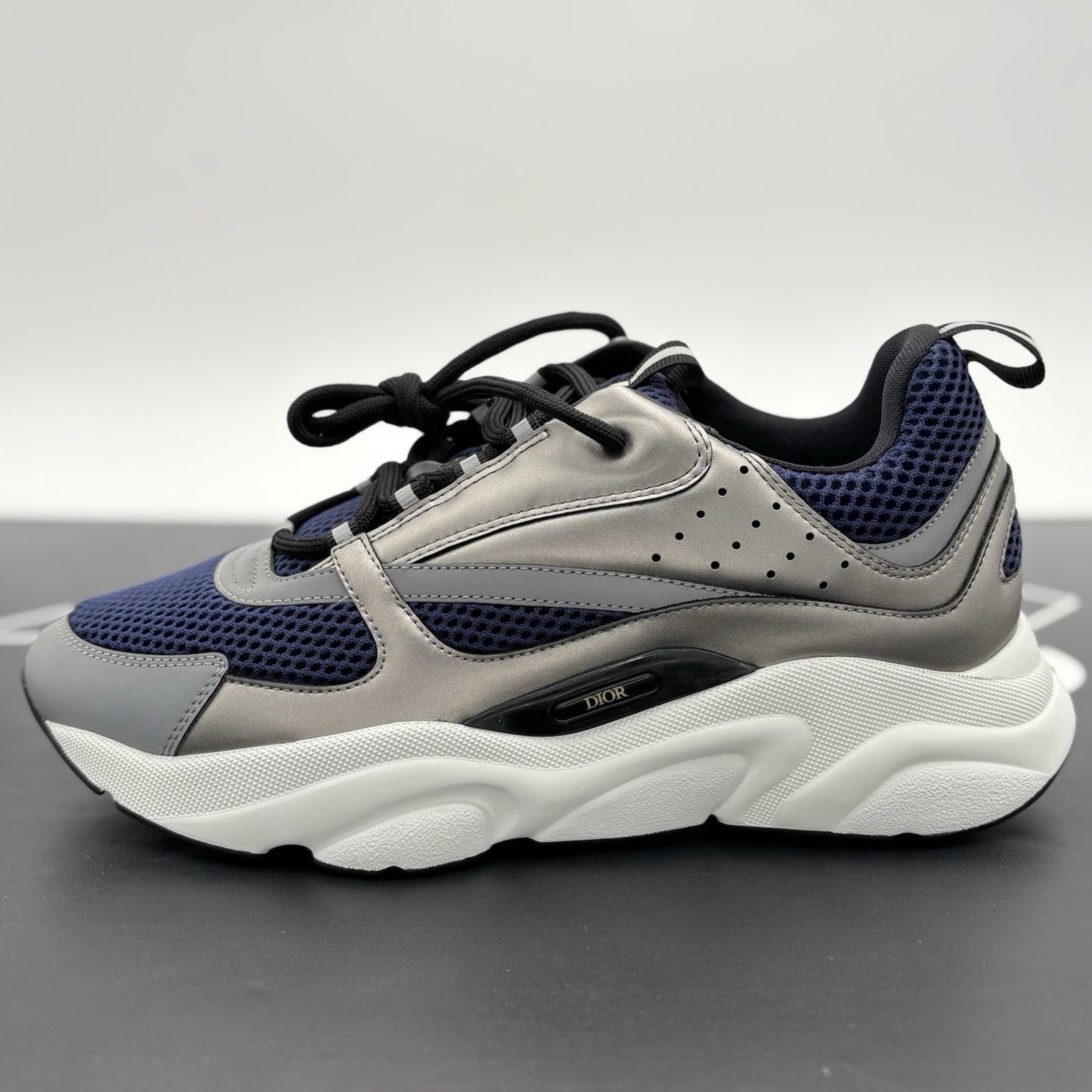 Size 43 (10 US) - Dior B22 Reflective Sneaker ' Silver Blue ' | NEW!