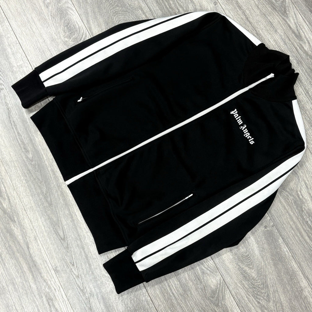 Size L - Palm Angels Classic Track Jacket ' Black White '