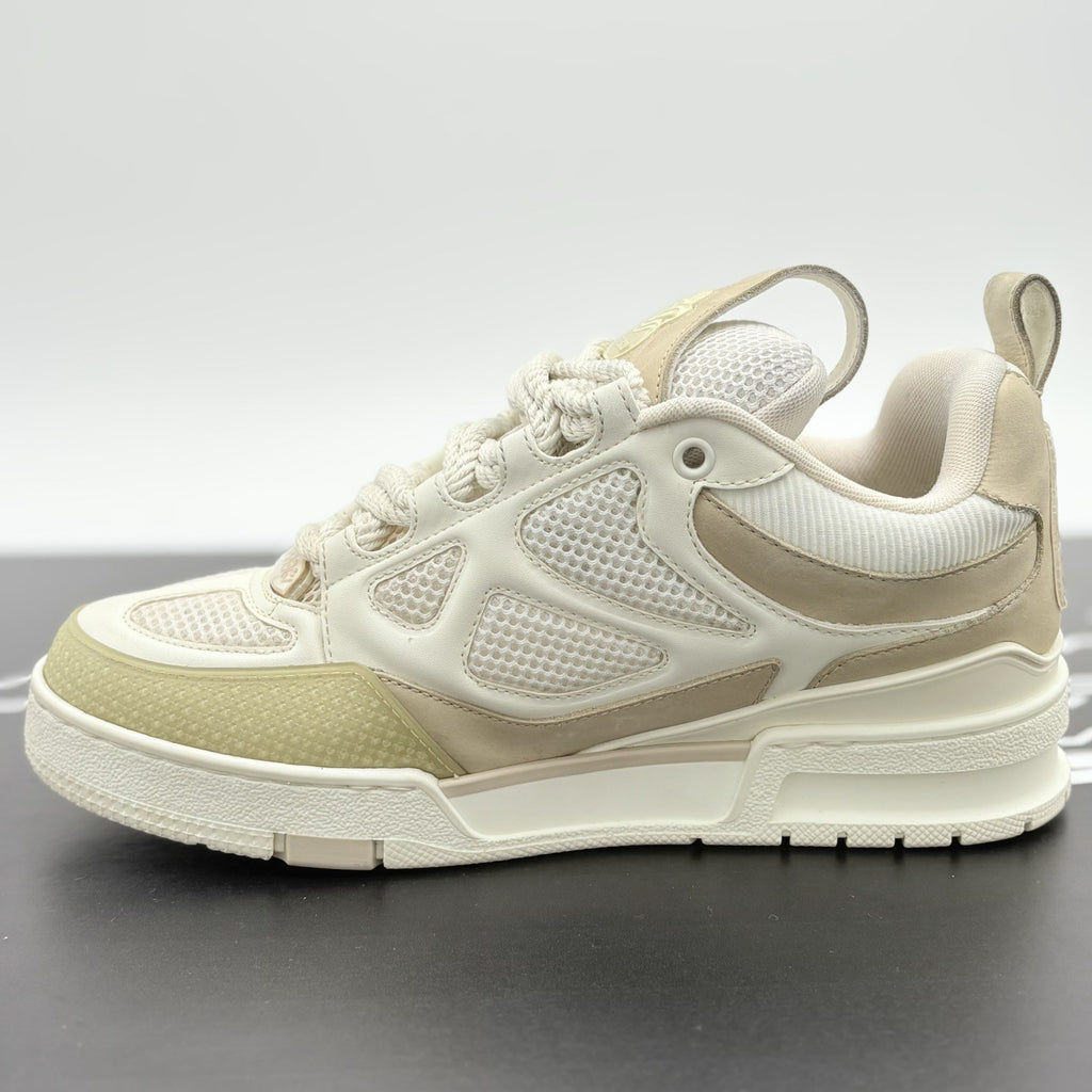 Size 5 LV (6-6.5 US) - Louis Vuitton Skate ' Beige White ' | SUPER CLEAN!
