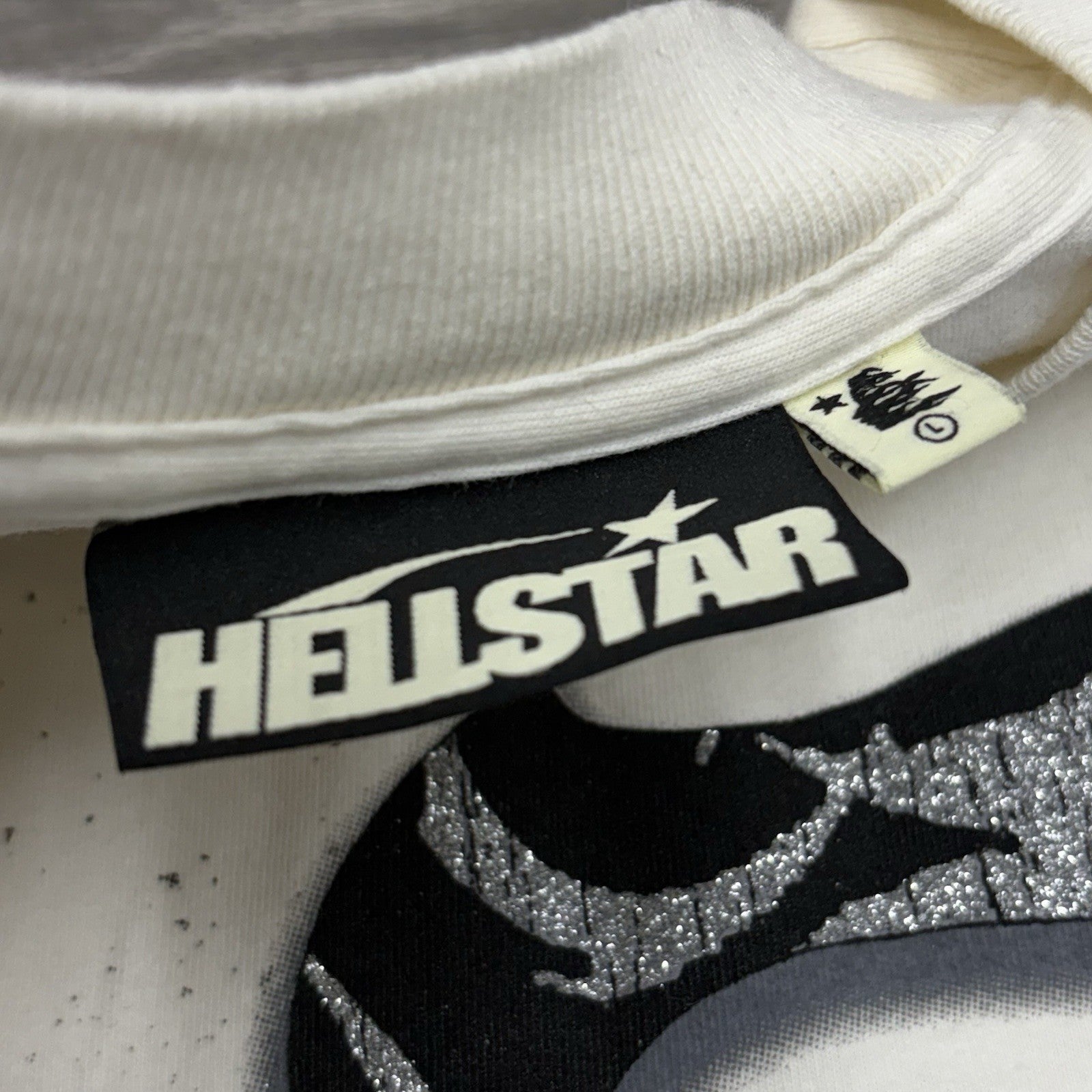 Size Large - Hellstar Glitter P2P T-Shirt ' Black ' | NEW!