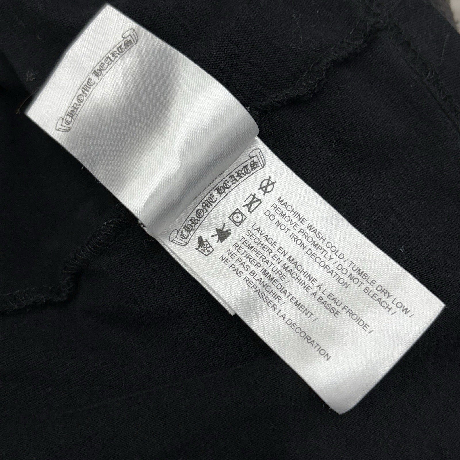 Size XL - Chrome Hearts Scroll Logo T- Shirt ' Black ' | EXCELLENT!