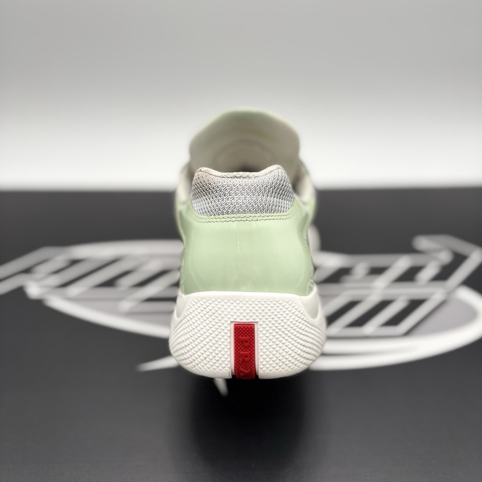 Size 8 UK (9 US) Prada Americas Cup ' White, Mint, Silver ' | GREAT CONDITION!