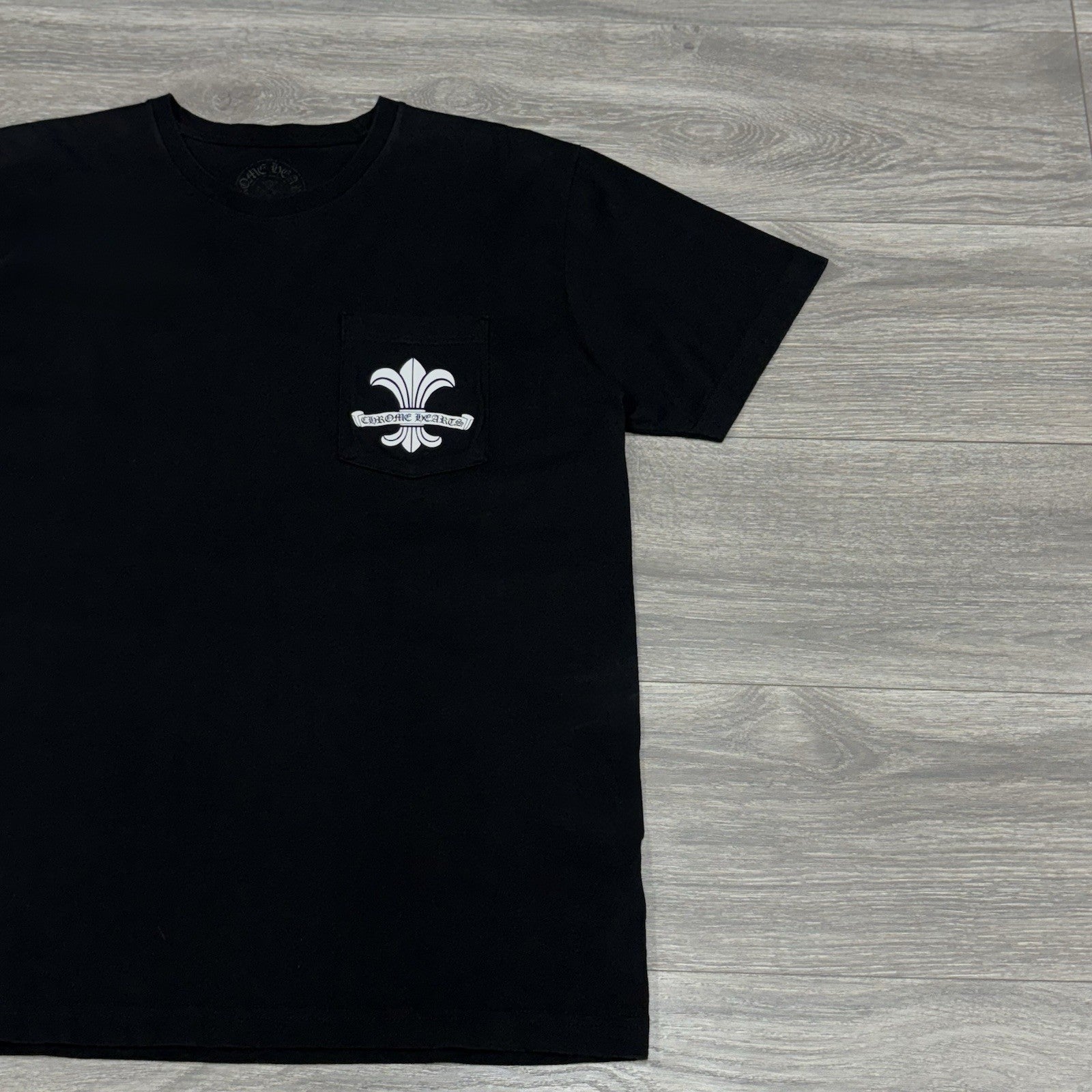 Size L - Chrome Hearts Fleur Scroll Logo T-Shirt ' Black ' | ONLY WORN ONCE!