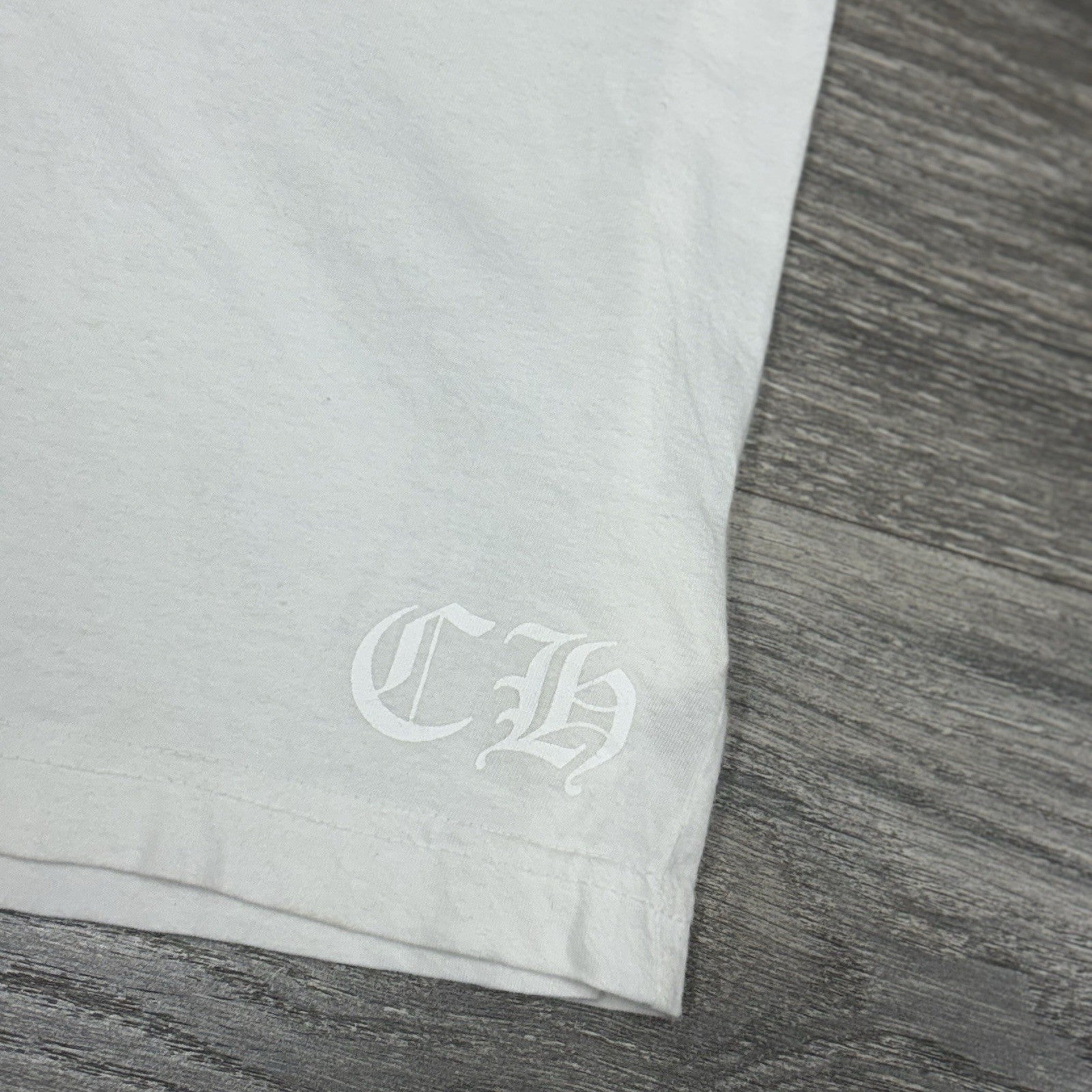 Size Large - Chrome Hearts Gradient Logo T-Shirt ' White ' | GREAT CONDITION!