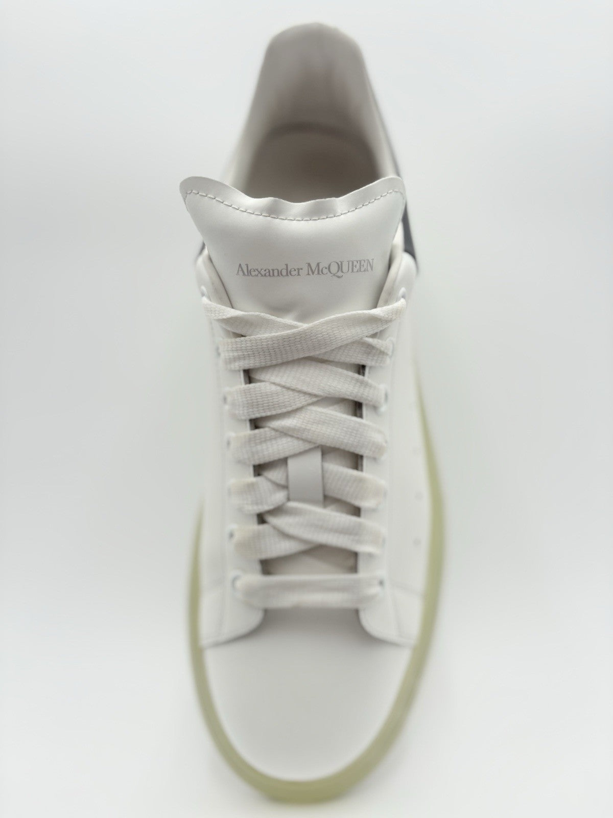 Size 45 (12 US) - Alexander McQueen ' White Black ' | GOOD CONDITION!