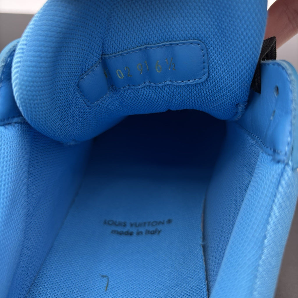 Size 6.5LV (7.5-8US) Louis Vuitton Virgil Abloh Trainer 'Blue Black' |1-3x Worn!