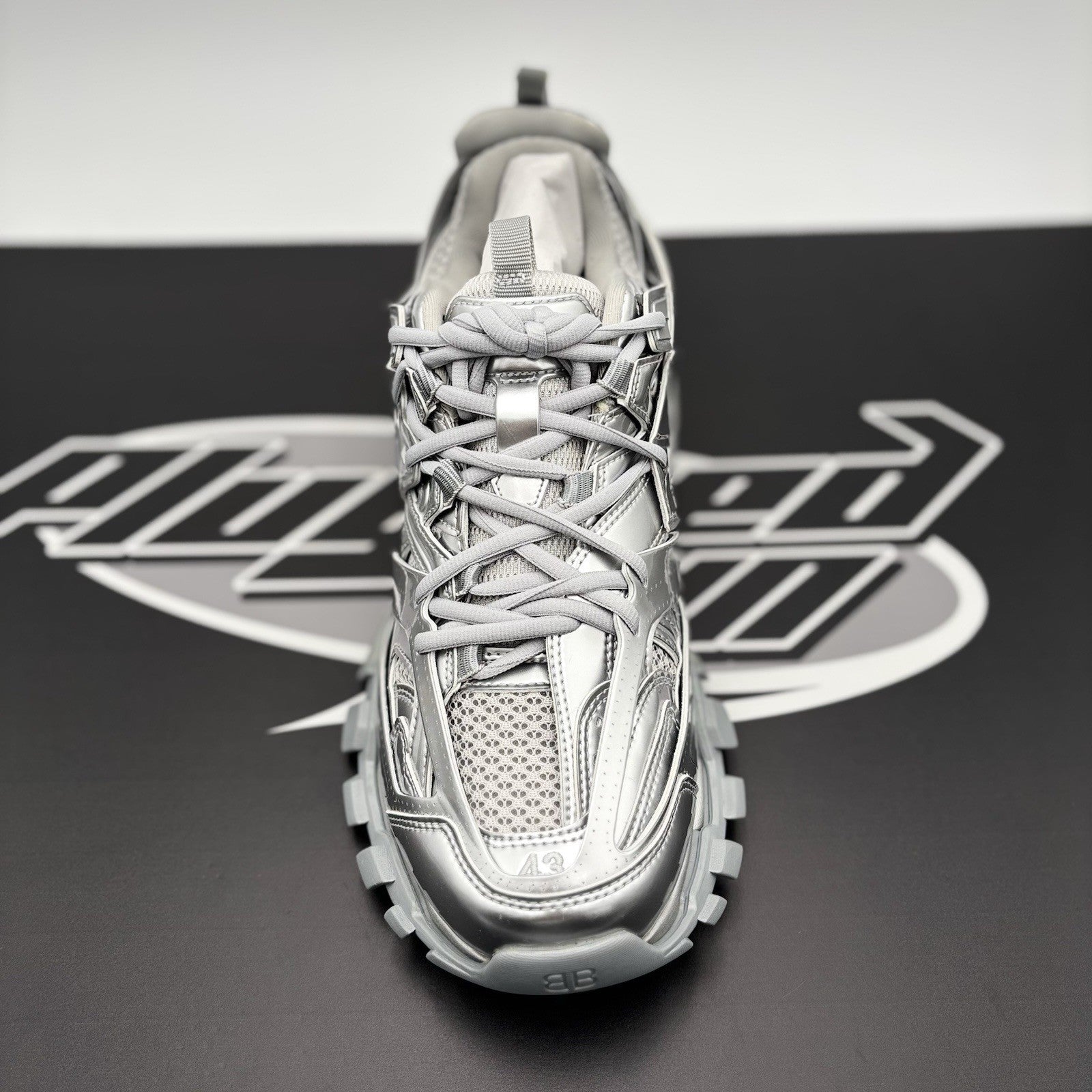 Size 43 EU (10 US) - Balenciaga Track ' Triple Silver ' | BRAND NEW!