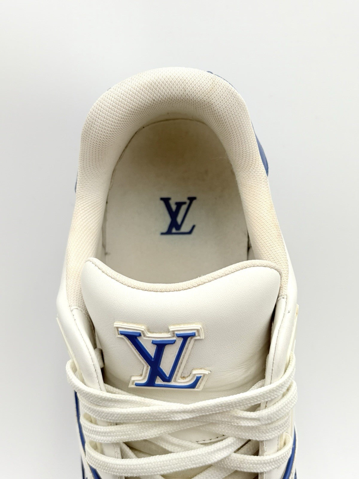 Size 10 LV (11-11.5 US) Louis Vuitton Trainer ' White Blue ' | SUPER CLEAN!