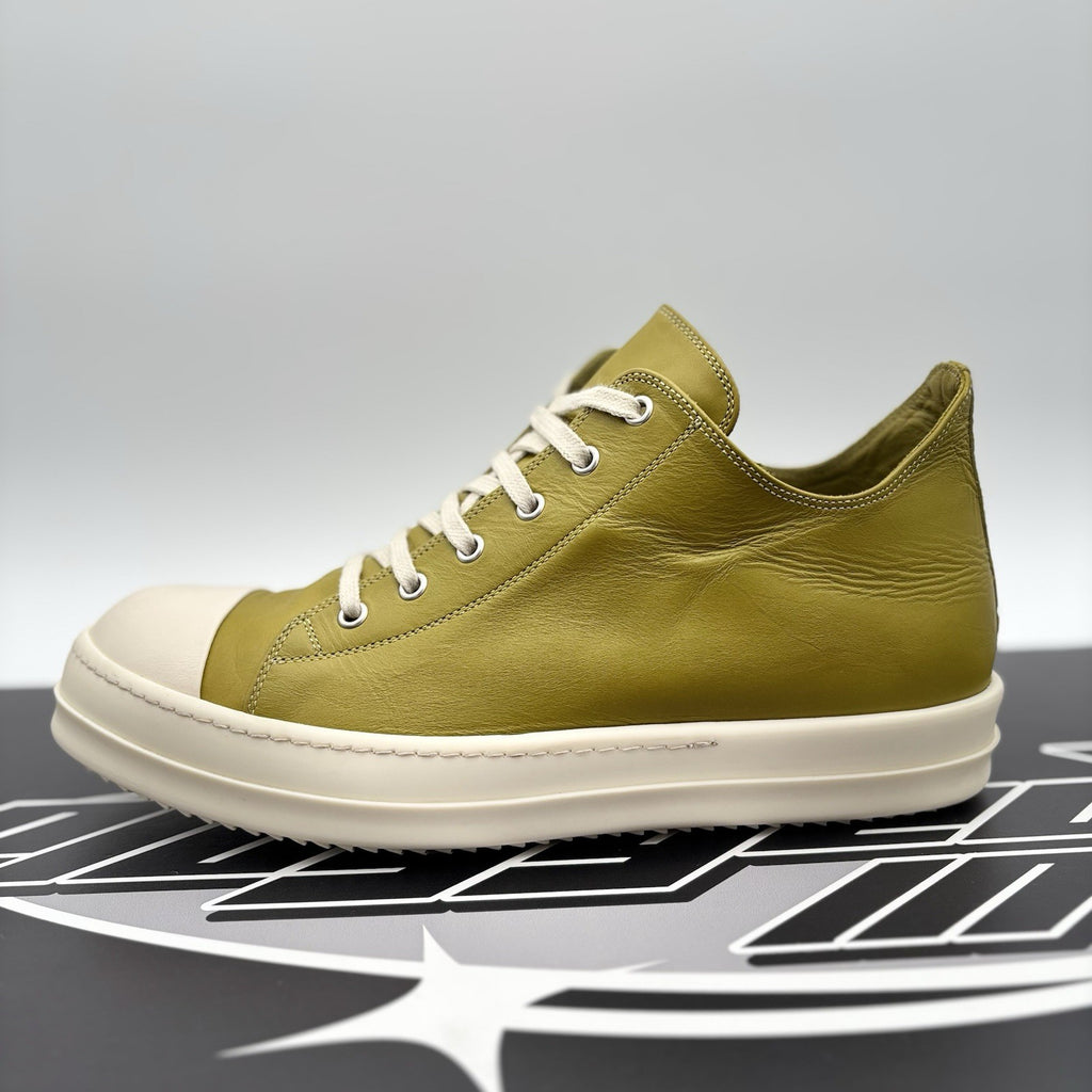 Size 44 (11 US) Rick Owens Low Leather  ' Acid Milk ' | GREAT CONDITION!