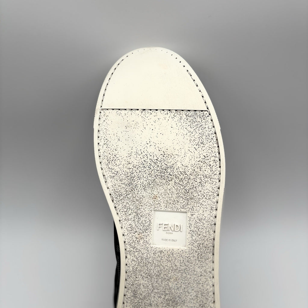 Size 12 UK (13 US) - Fendi FF Flash Logo Low ‘ Monogram Black ‘