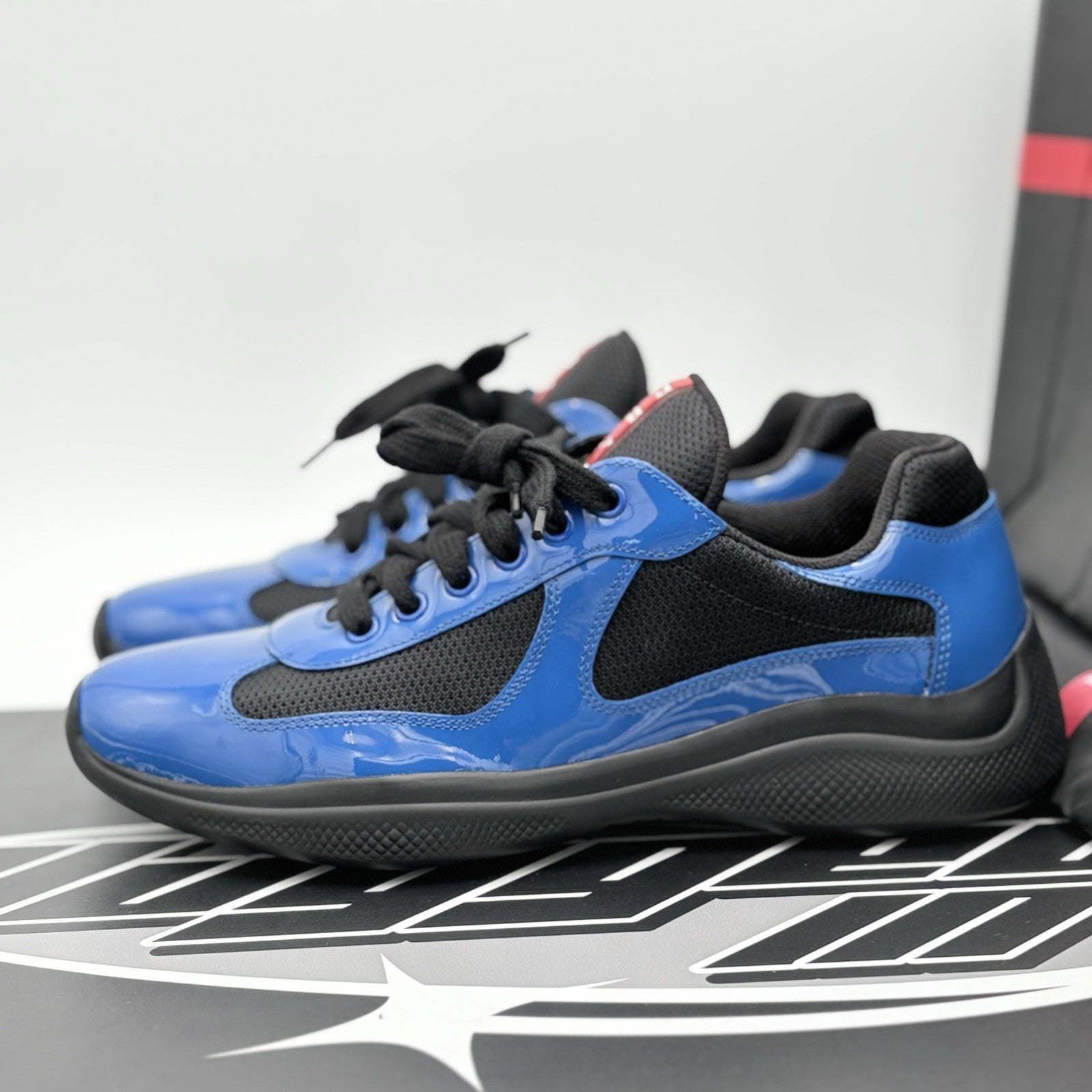 Size 6.5 UK (7.5 US) - Prada Americas Cup ' Blue Black ' | ONLY WORN ONCE