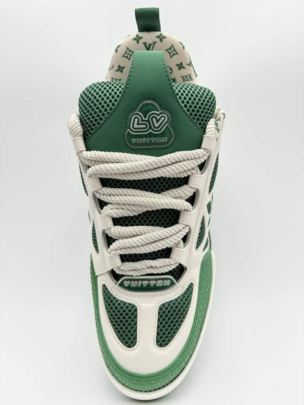 Size 9 LV (10-10.5 US) Louis Vuitton Skate ' Green White ' | SUPER CLEAN!