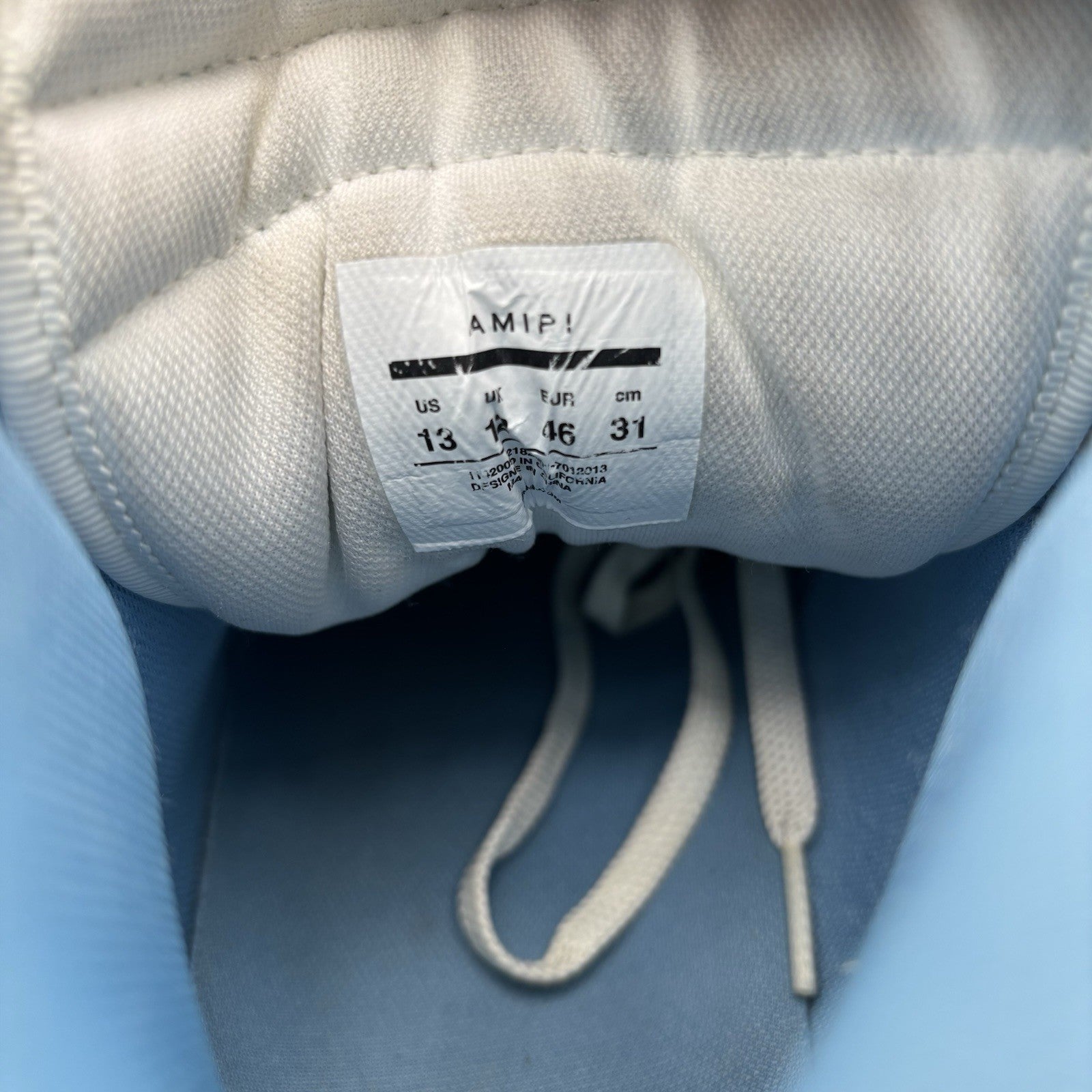 Size 46 (13 US) - Amiri Skel High Top ' Powder Blue White ' | GOOD CONDITION!