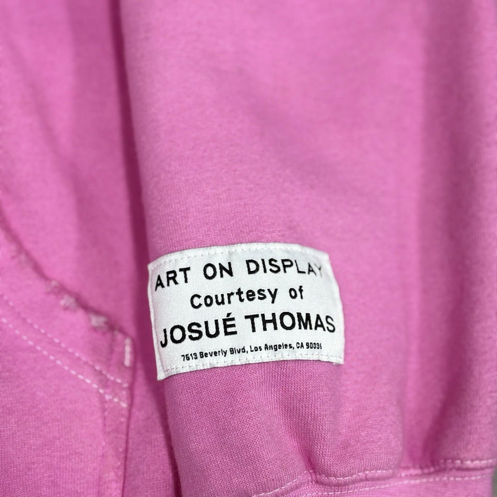 Size Large - Gallery Dept. Center Logo Hoodie ' Pink ' | GOOD CONDITION!