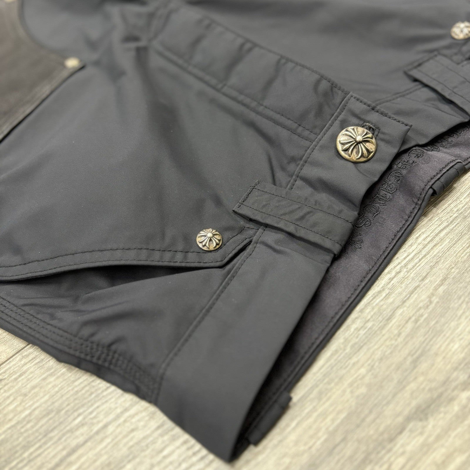 Size 30 - Chrome Hearts Leather Knee Carpenter Pants ' Black ' | WORN 1-3X
