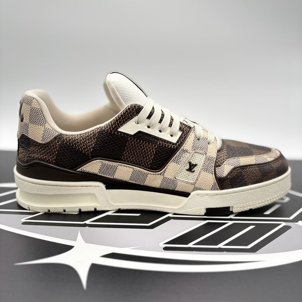Size 9 LV (10-10.5 US) - Louis Vuitton Trainer ' Monogram Brown Ebene ' | GREAT!