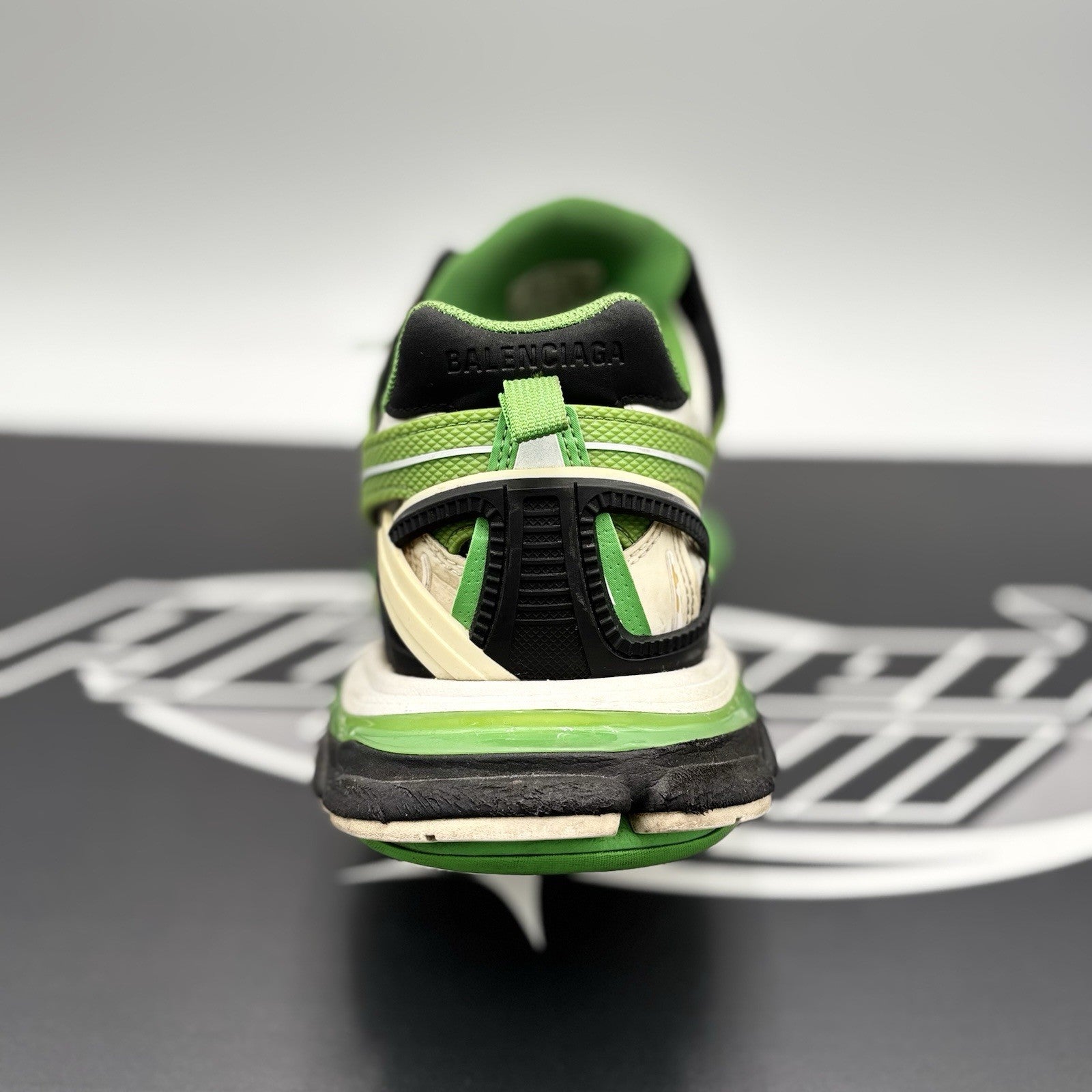 Size 45 ( 12 US) - Balenciaga Track 2 Trainer ' Black, White Green ' | GOOD!