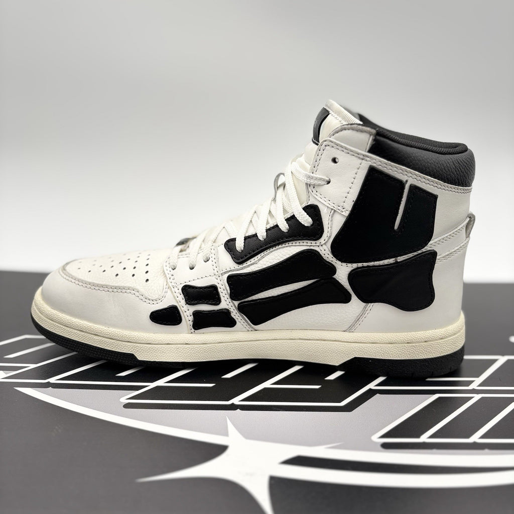 Size 42 (9US) - Amiri Skel High Top Sneakers ' White, Black ' | GREAT CONDITION!
