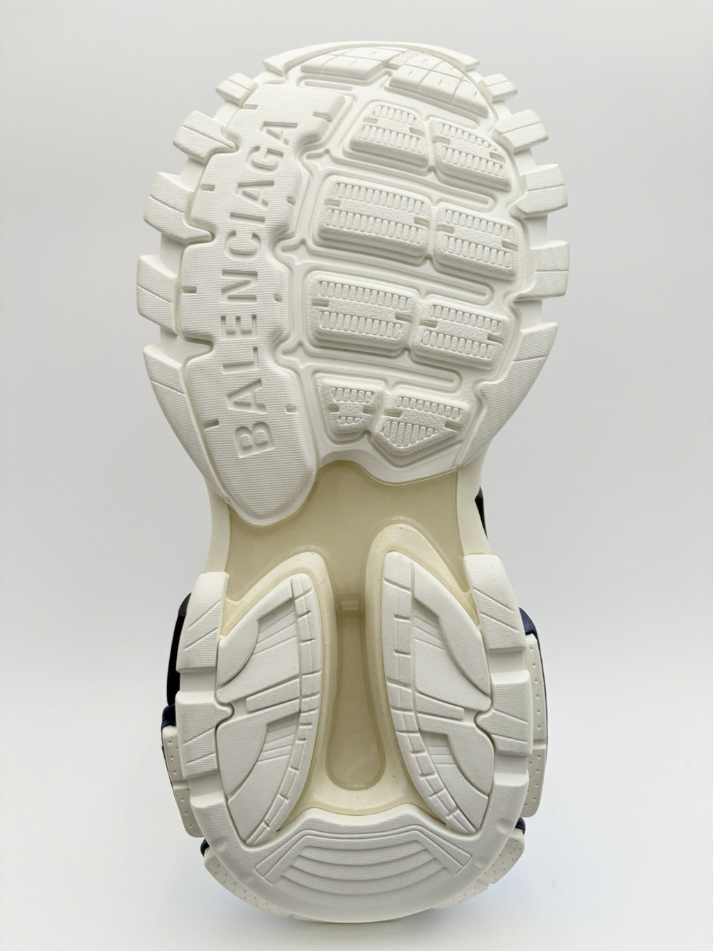 Size 41 (8 US) - Balenciaga Track LED Sneaker ' Silver Navy ' | BRAND NEW!