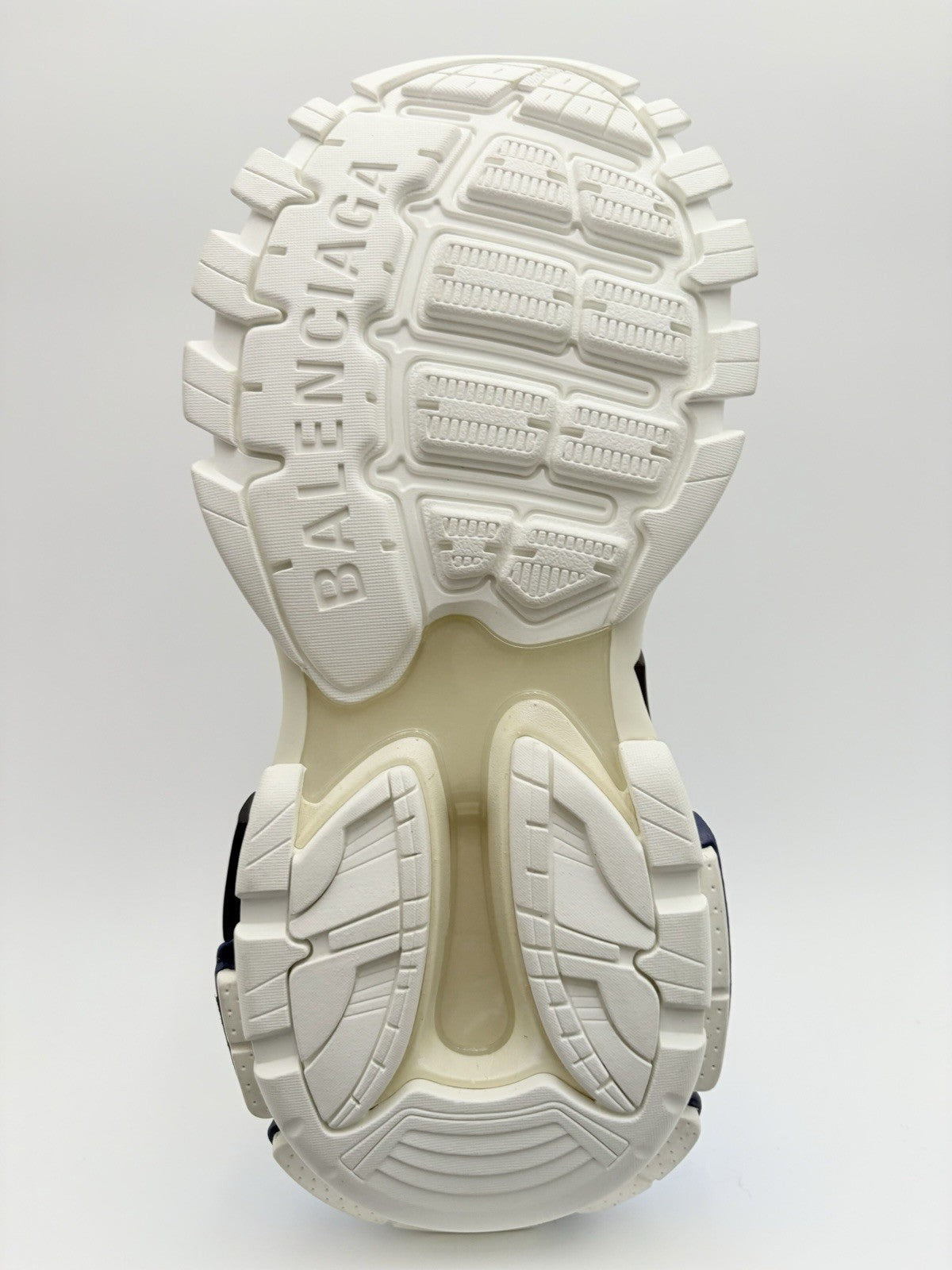 Size 41 (8 US) - Balenciaga Track LED Sneaker ' Silver Navy ' | BRAND NEW!