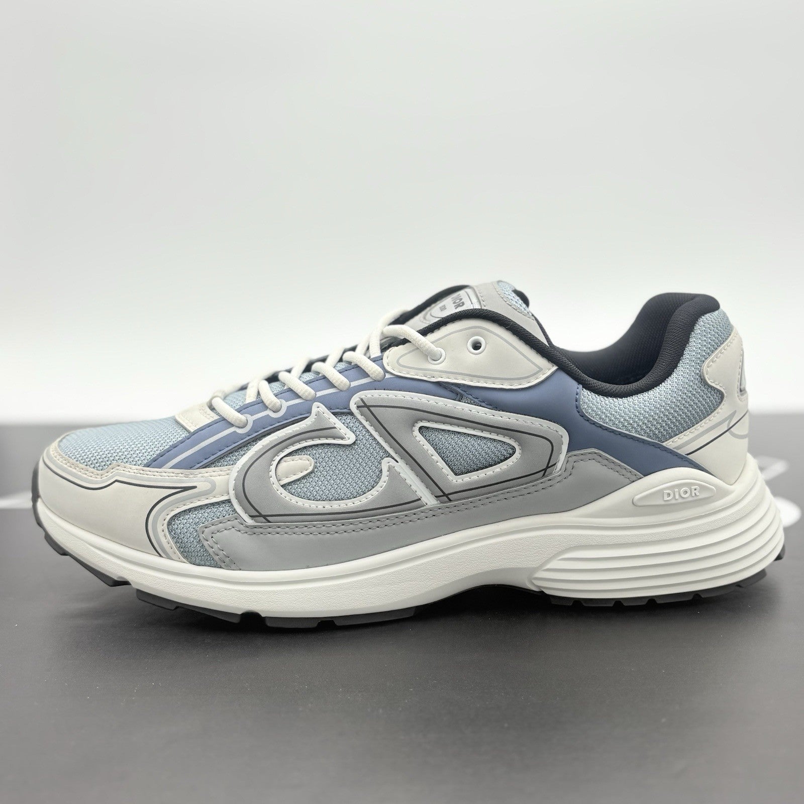 Size 46 (13 US) - Dior B30 Reflective Sneaker ' Blue Grey White ' | SUPER CLEAN!