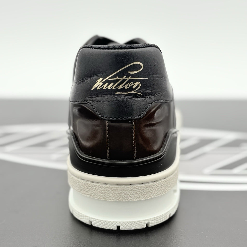 Size 7.5 LV (8.5-9 US) Louis Vuitton Trainer ' Brown Patent ' | SUPER CLEAN!