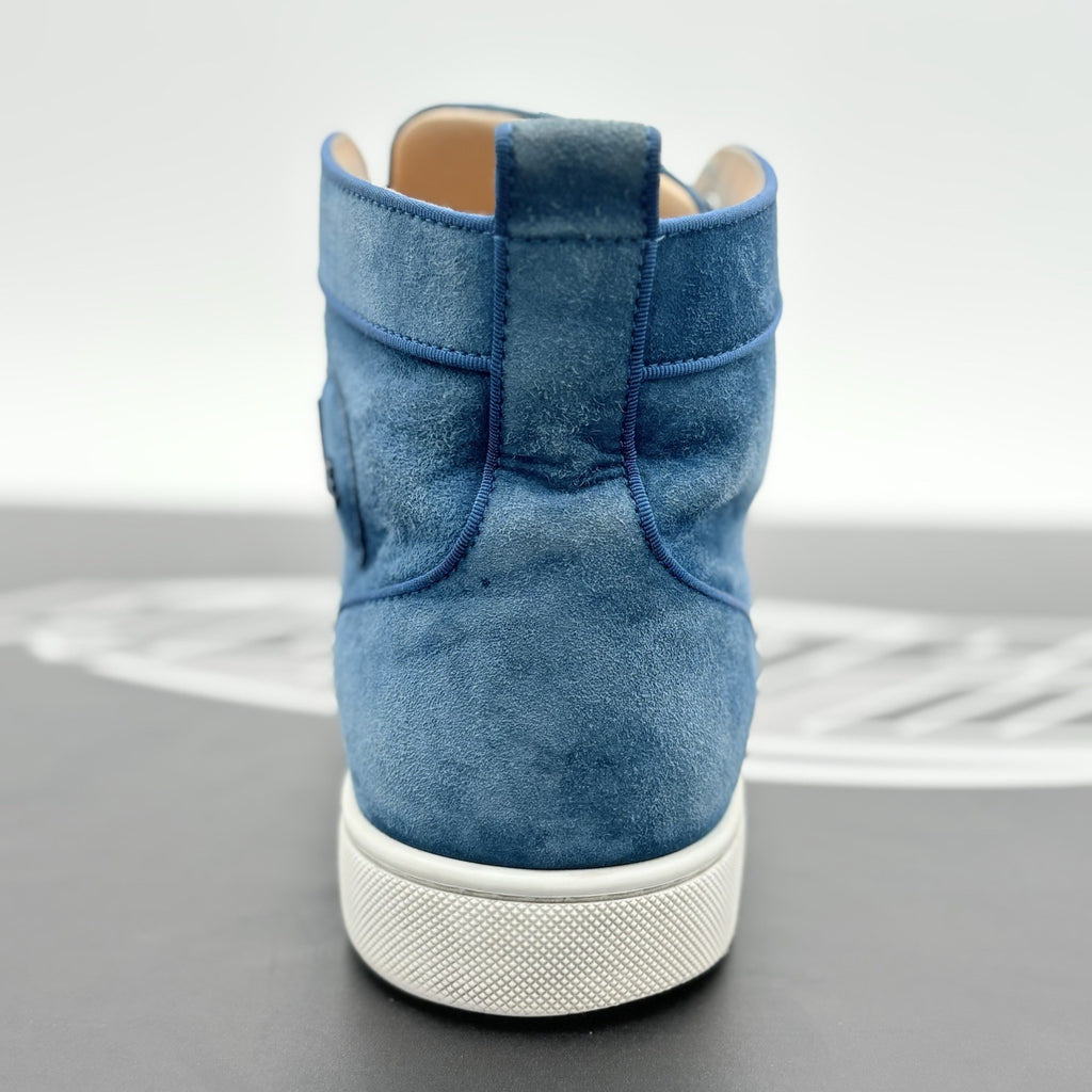 Size 43.5 (10.5 US) -Christian Louboutin High ' Blue White’ | GOOD CONDITION!