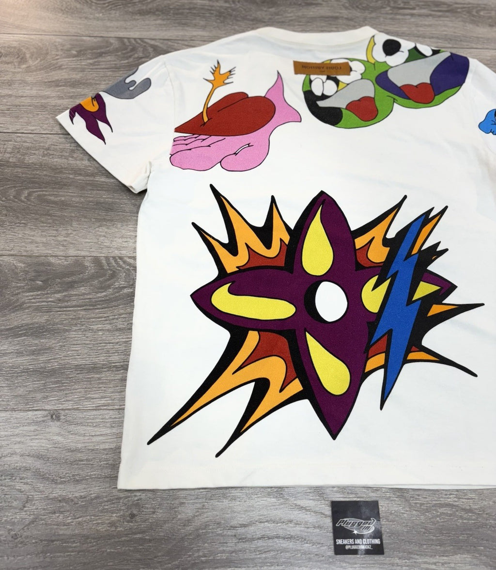 Size Small - Louis Vuitton Cartoon Short Sleeve T-Shirt ' White ' | EXCELLENT!
