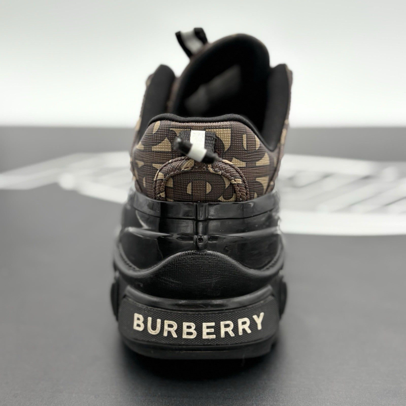 Size 40.5 (7.5 US) Burberry Arthur Low-Top  ' Monogram Print ' | GREAT CONDITION