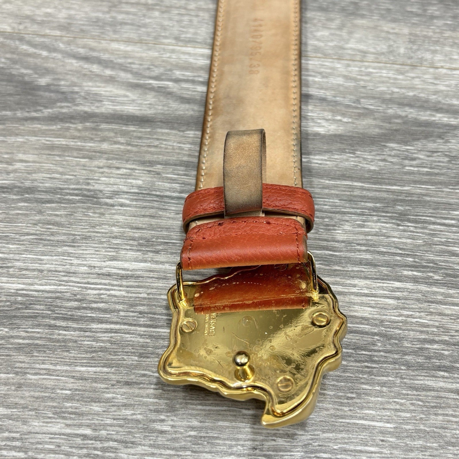 Versace Medusa Buckle Leather Belt | GOOD CONDITION!