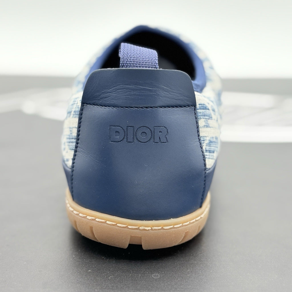 Size 42 (9 US) - Dior Snow ' Quilted Puffer Oblique Slipper - Blue ' | EXCELLENT