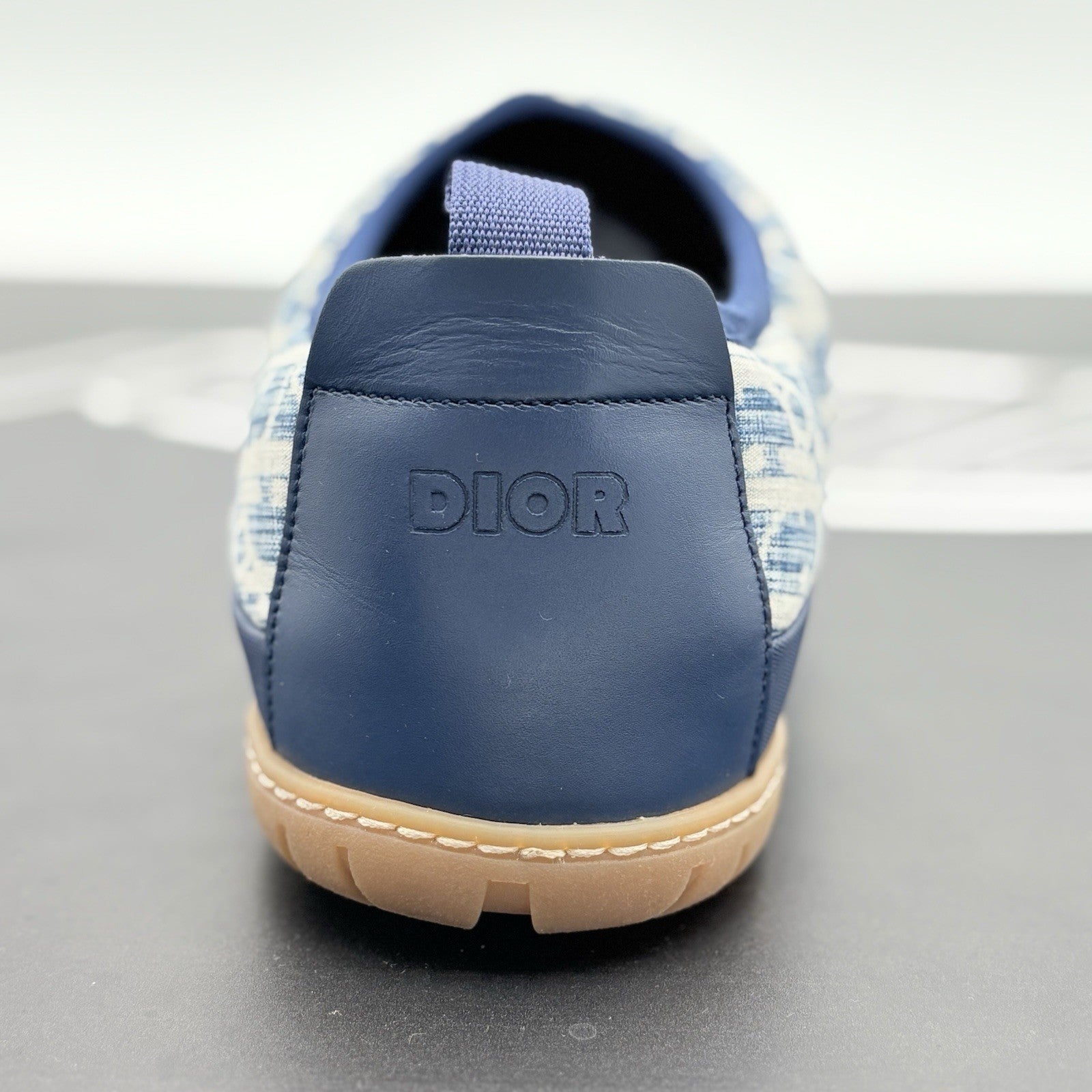 Size 42 (9 US) - Dior Snow ' Quilted Puffer Oblique Slipper - Blue ' | EXCELLENT
